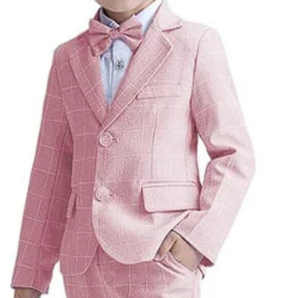 LOlanta Pink Plaid Suit Jacket - Picture 1 of 1